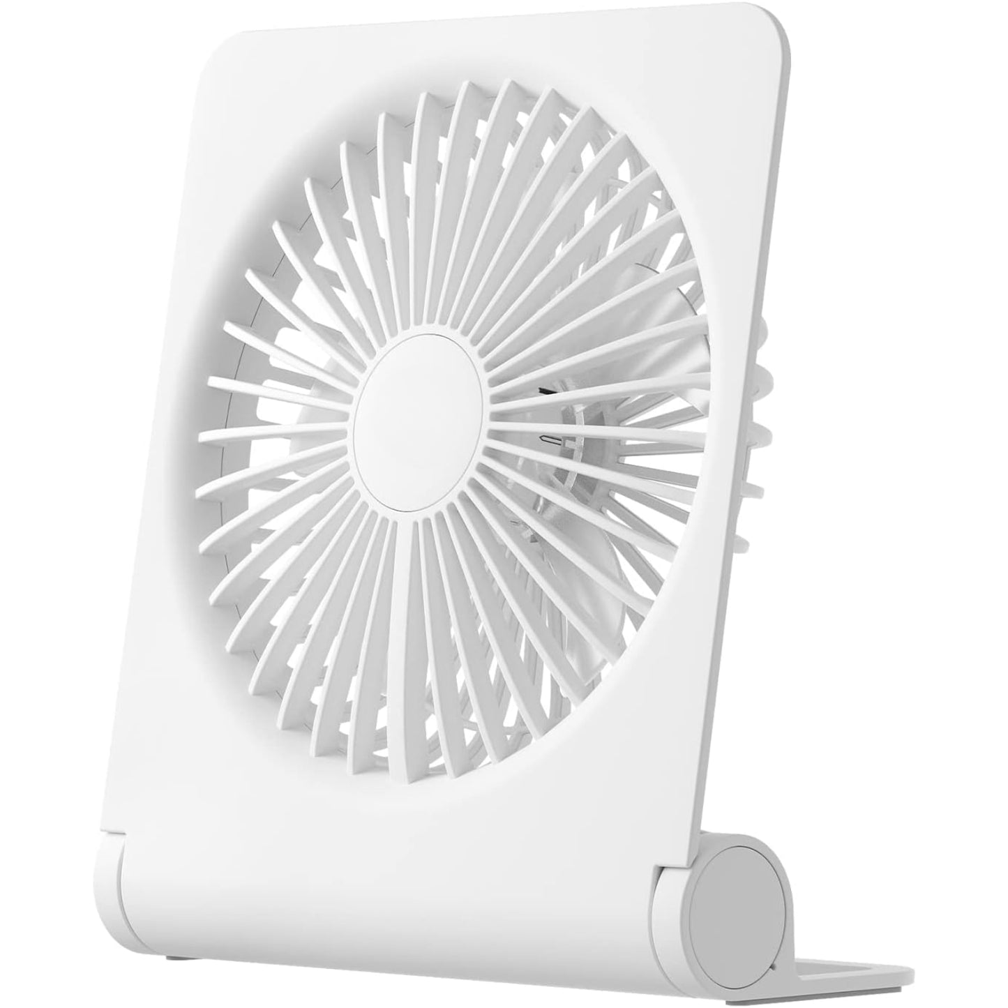 Misopily Rechargeable 4500 mAh Portable Desk Fan – USB‑C Foldable Mini Fan with 160° Tilt, Ultra‑Quiet Brushless Motor, 4 Speed Modes for Office/Home/Camping