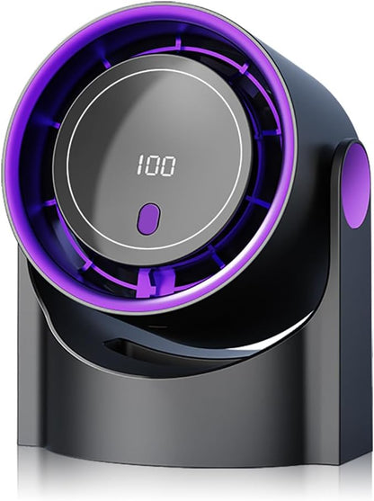 Misopily Rechargeable 100‑Speed Wall & Desk Fan with 180° Wide Oscillation, Ultra Quiet for Home, Office & Bedroom