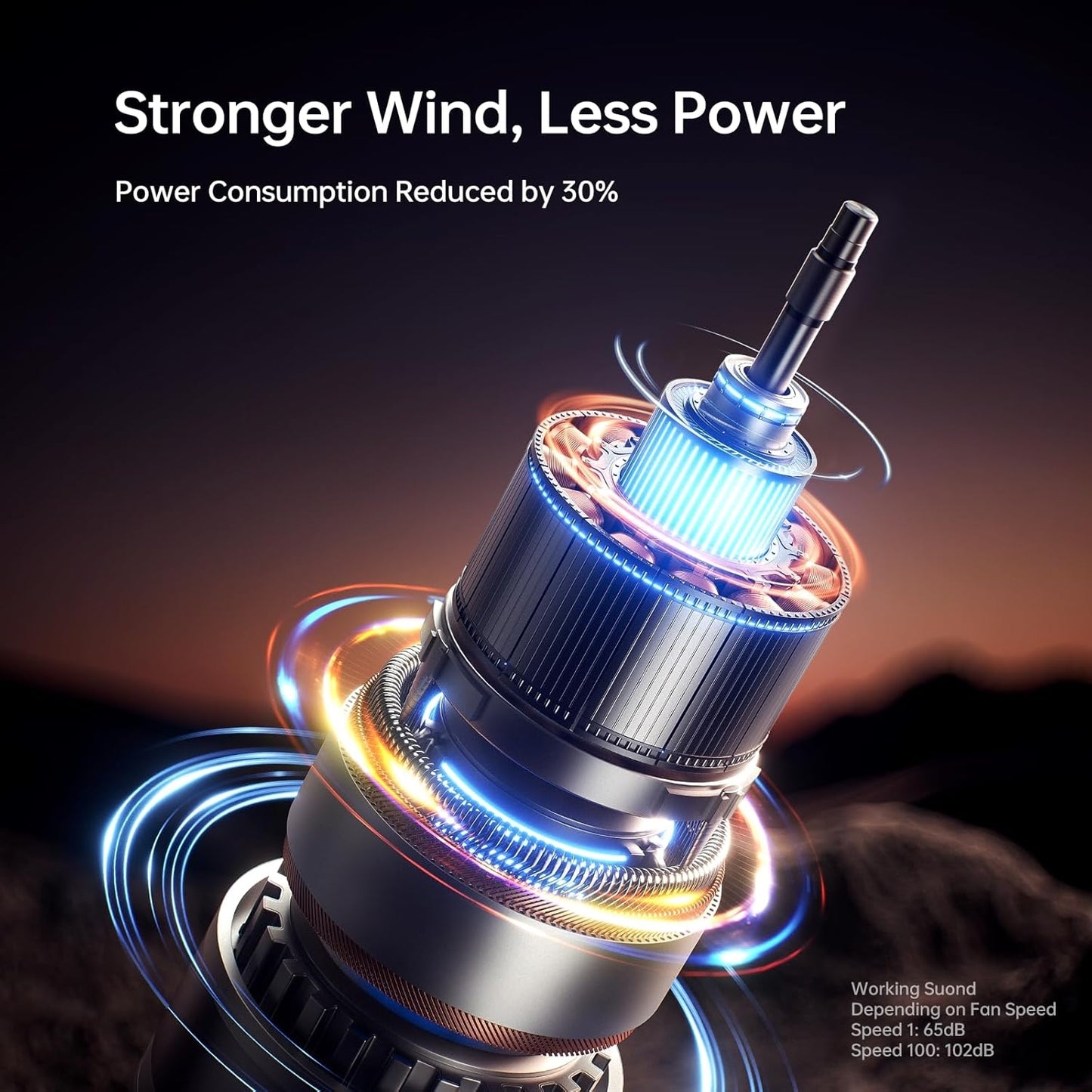 Misopily Portable Handheld Fan Ultra2 – 100‑Speed Turbo, 9,000 mAh Rechargeable with 18W Power Bank, Flashlight & Metal Shell (Travel, Outdoor, Camping)